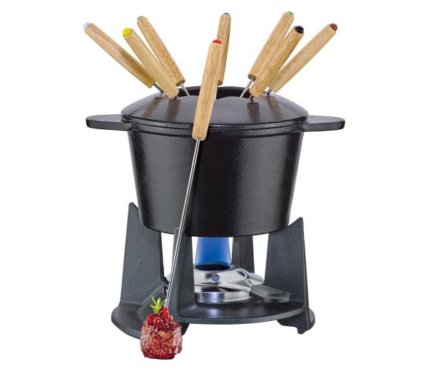 Spring Fondue-Garnitur GRENOBLE schwarz matt 16 cm